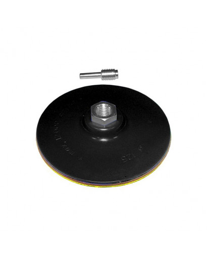 диск шлифовальный резиновый 125мм с липучкой (дрель) М14*2 - 6 мм 2000 об/мин