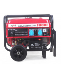 Генератор бензиновий 5/5.5 кВт, 4-х тактний, електро старт, мідна обмотка, BISON BS6500