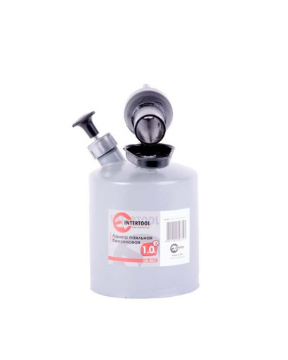 Лампа паяльная бензиновая 1.0 л INTERTOOL GB-0031