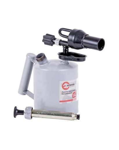 Лампа паяльная бензиновая 1.0 л INTERTOOL GB-0031