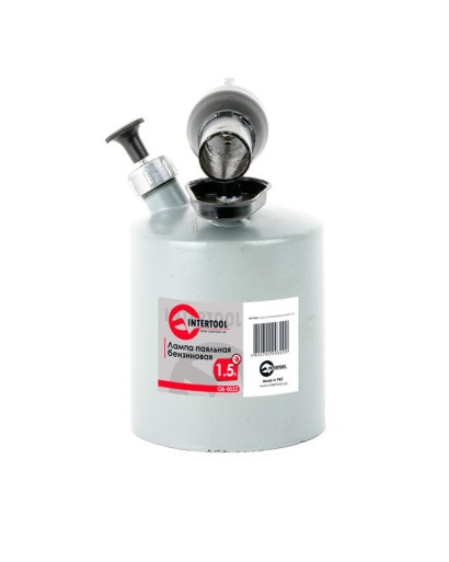 Лампа паяльная бензиновая 1.5 л INTERTOOL GB-0032
