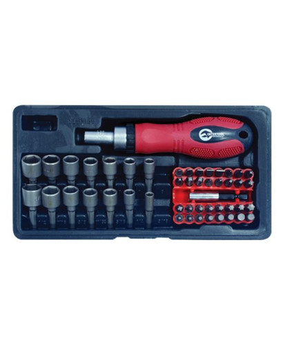 Отвертка реверсивная с комплектом насадок 48 ед. INTERTOOL HT-0441