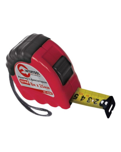 Рулетка с металлическим полотном 5 м x 19 мм"EXTRA"INTERTOOL MT-0205 Рулетка с металлическим полотном 5 м x 19 мм"EXTRA"INTERTOOL MT-0205