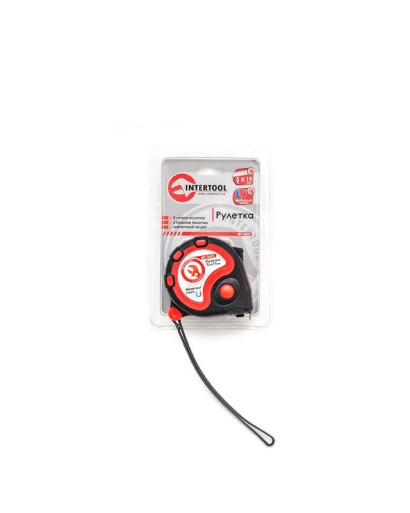 Рулетка с металлическим полотном 5 м x 19 мм INTERTOOL MT-0605