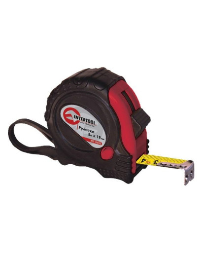 Рулетка с металлическим полотном 5 м x 19 мм INTERTOOL MT-0605