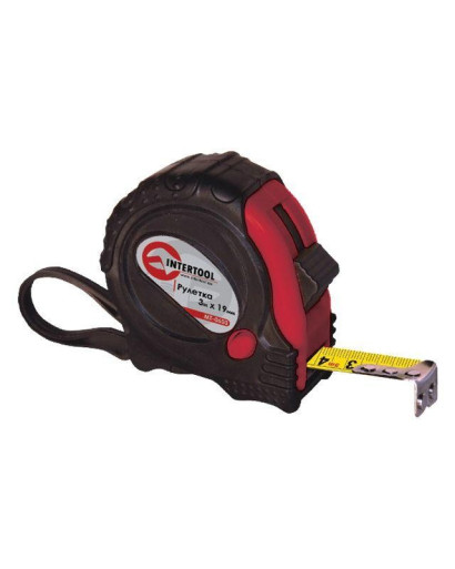 Рулетка с металлическим полотном 8 м х 25,0 мм INTERTOOL MT-0608