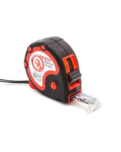 Рулетка с металлическим полотном 10 м x 25,0 мм INTERTOOL MT-0610