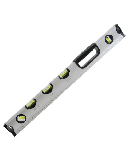 Уровень специальный 800 мм, 5 глазков INTERTOOL MT-1008