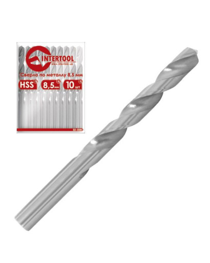 Сверло по металлу 9мм HSS INTERTOOL SD-5090