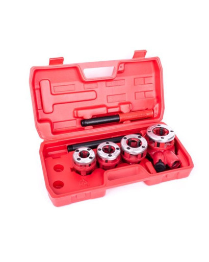 Набор плашек 4 шт. для нарезки резьбы 1/2"; 3/4"; 1"; 1 1/4"INTERTOOL SD-8004 Набор плашек 4 шт. для нарезки резьбы 1/2"; 3/4"; 1"; 1 1/4"INTERTOOL SD-8004