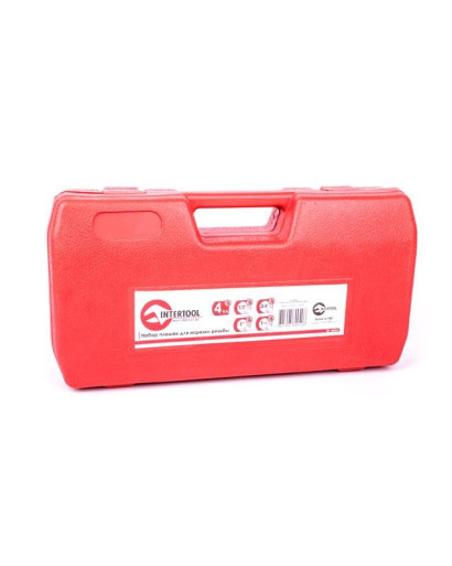 Набор плашек 4 шт. для нарезки резьбы 1/2"; 3/4"; 1"; 1 1/4"INTERTOOL SD-8004 Набор плашек 4 шт. для нарезки резьбы 1/2"; 3/4"; 1"; 1 1/4"INTERTOOL SD-8004