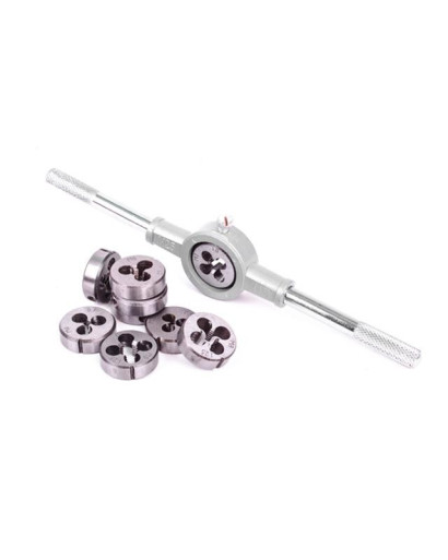 Набор плашек M6-M12 и метчиков M3-M12, 20 ед. INTERTOOL SD-8020