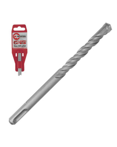 Бур SDS PLUS S4 QUADRO 10x260 мм INTERTOOL SDQ-1026