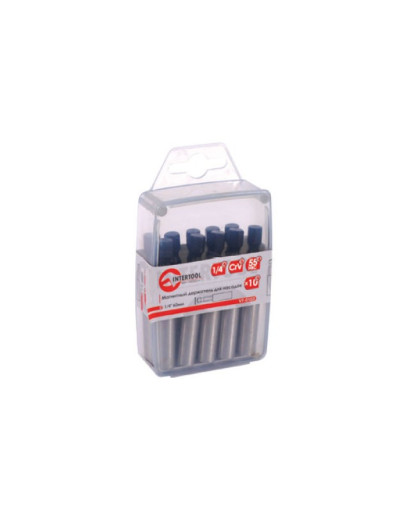 Магнитный держатель для насадок 1/4"60мм (10 шт) INTERTOOL VT-0102
