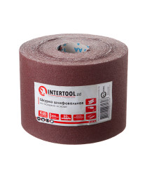 Шкірка шліфувальна на тканинній основі К60, 20cм * 50м INTERTOOL BT-0716