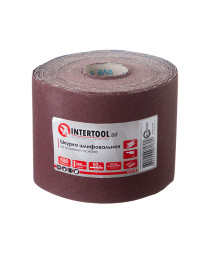 Шкірка шліфувальна на тканинній основі К80, 20cм * 50м INTERTOOL BT-0718