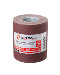Шкірка шліфувальна на тканинній основі К240, 20cм * 50м INTERTOOL BT-0725