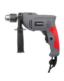 Дриль ударний 600Вт, 0-3000 об/хв, 1.5-13мм, реверс  INTERTOOL DT-0109