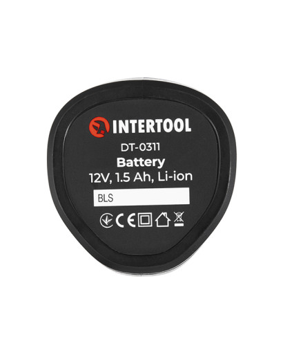 Акумулятор 12 В, Li-ion, 1.5 Аг для дриля-шурупокрута DT-0310, DT-0314 (2025р) INTERTOOL DT-0311