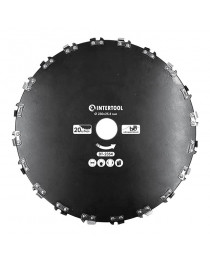 Ніж для мотокоси, тримера ø230x25.4мм 20T, ланцюговий INTERTOOL DT-2354