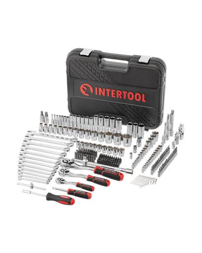 Набір інструментів 1/2", 3/8", 1/4 ", 219ед., Cr-V STORM INTERTOOL ET-8219 Набір інструментів 1/2", 3/8", 1/4 ", 219ед., Cr-V STORM INTERTOOL ET-8219