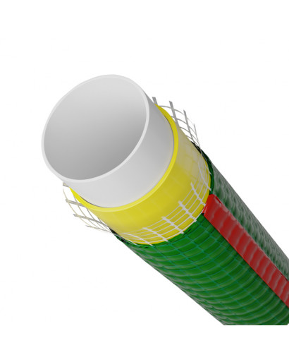 Шланг для води чотиришаровий, 3/4", 50 м, армований, PVC INTERTOOL GE-4126