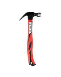 Молоток столярний 450г, ручка з фібергласу INTERTOOL HT-0223