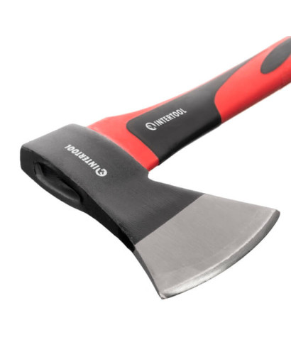 Сокира 600г, ручка з фібергласу INTERTOOL HT-0261 Сокира 600г, ручка з фібергласу INTERTOOL HT-0261