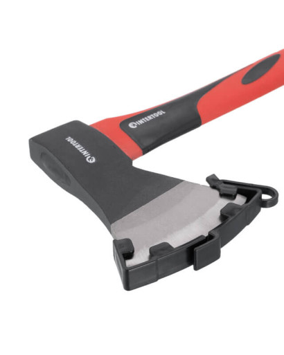 Сокира 800г, ручка з фібергласу INTERTOOL HT-0262 Сокира 800г, ручка з фібергласу INTERTOOL HT-0262