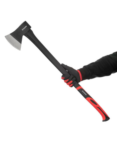Сокира 1250г, ручка з фібергласу INTERTOOL HT-0264 Сокира 1250г, ручка з фібергласу INTERTOOL HT-0264