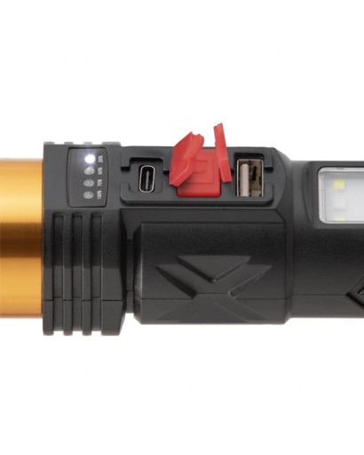 Ліхтар акумуляторний ручний мульти, 6 режимів INTERTOOL LB-0125