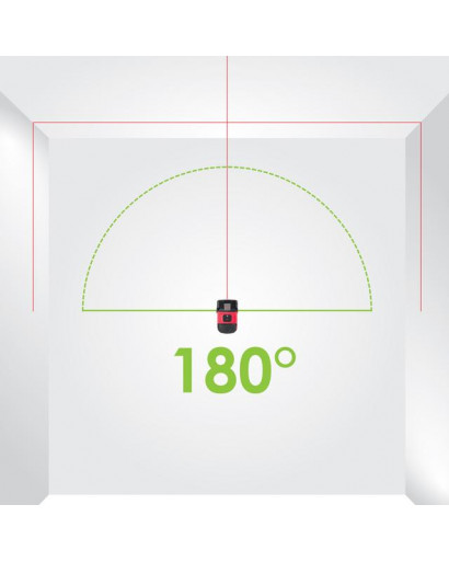 Рівень лазерний 180°, 2 лазерні головки INTERTOOL MT-3051