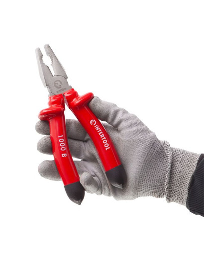 Плоскогубці 200мм, 1000 В INTERTOOL NT-0314