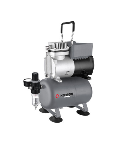 Компресор безмасляний 3л, 0,3кВт, 220В, 3,2атм, 45л/хв INTERTOOL PT-0001