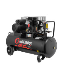 Компресор 100л, 1.8кВт, 220В, 10атм, 250л/хв, 2 циліндри STORM  INTERTOOL PT-0012