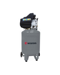 Компресор 50л, вертикальний, 1.5 кВт, 220 В, 8 aтм, 206 л/хв INTERTOOL PT-0019