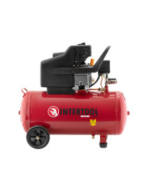 Компресор 50л, 1.2кВт, 220В, 8Атм, 205л/хв  INTERTOOL PT-0021