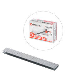 Скоба 18×5,7(5,8) мм*1,25×1,0 мм, 18GA, 5000 од/упак, для степлера PT-1612 INTERTOOL PT-8318