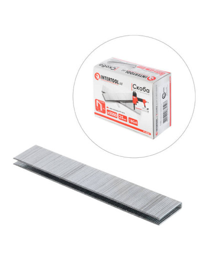 Скоба 25×5,7(5,8) мм*1,25×1,0 мм, 18GA, 5000 од/упак, для степлера PT-1612 INTERTOOL PT-8325 Скоба 25×5,7(5,8) мм*1,25×1,0 мм, 18GA, 5000 од/упак, для степлера PT-1612 INTERTOOL PT-8325
