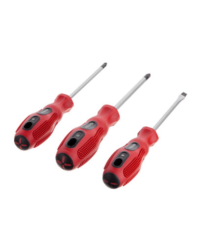 Набір викруток 3шт. (SL5*100, PH1*100, PH2*100) Cr-V, INTERTOOL VT-2004 Набір викруток 3шт. (SL5*100, PH1*100, PH2*100) Cr-V, INTERTOOL VT-2004