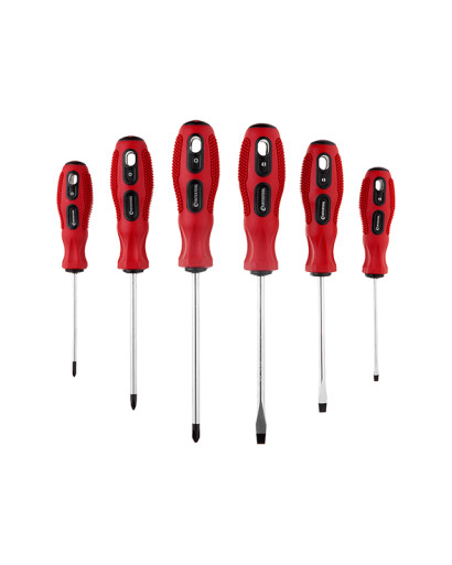 Набір викруток (SL3*75, SL5*100, SL6*125, PH0*75, PH1*100, PH2*125) Cr-V, INTERTOOL VT-2005 Набір викруток (SL3*75, SL5*100, SL6*125, PH0*75, PH1*100, PH2*125) Cr-V, INTERTOOL VT-2005