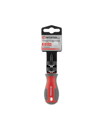 Викрутка PH2*38мм, CR-V INTERTOOL VT-3319 Викрутка PH2*38мм, CR-V INTERTOOL VT-3319