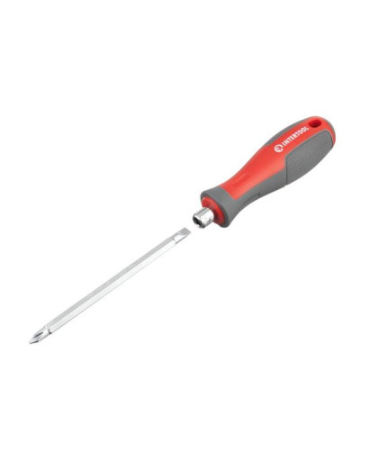 Викрутка двостороння 100мм PH2, SL6 INTERTOOL VT-3344 Викрутка двостороння 100мм PH2, SL6 INTERTOOL VT-3344