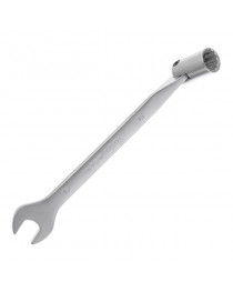 Ключ ріжково-накидний шарнірний 15 мм, CrV, покриття сатин-хром INTERTOOL XT-1415