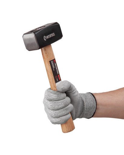 Кувалда з дерев'яною ручкою 1500 г INTERTOOL HT-0221