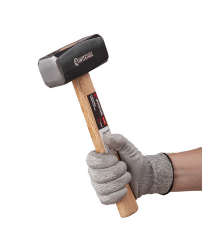 Кувалда з дерев'яною ручкою 2000 г INTERTOOL HT-0222
