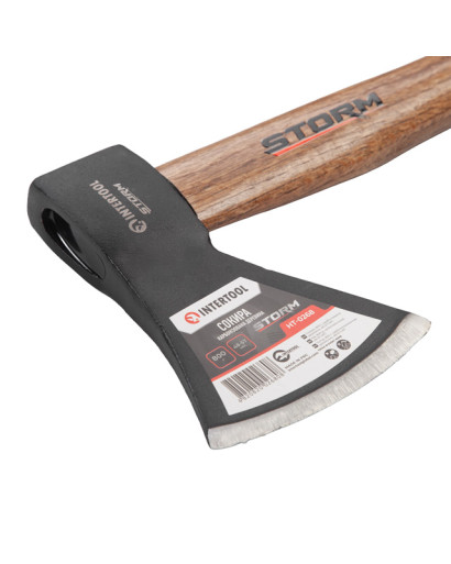 Сокира 800 г, карбонізована ручка, 48-57 HRC STORM INTERTOOL HT-0268