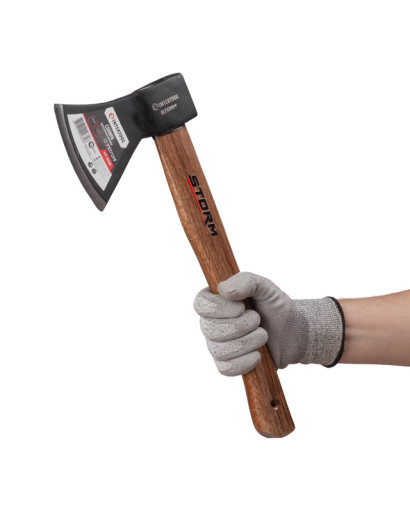 Сокира 800 г, карбонізована ручка, 48-57 HRC STORM INTERTOOL HT-0268