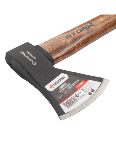 Сокира 1000 г, карбонізована ручка, 48-57 HRC STORM INTERTOOL HT-0269