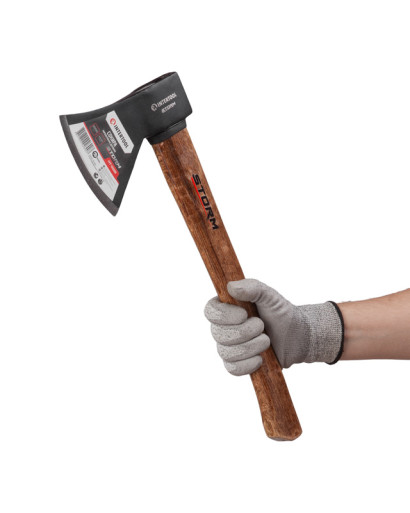 Сокира 1000 г, карбонізована ручка, 48-57 HRC STORM INTERTOOL HT-0269